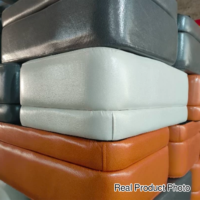 Modern Minimalist Rectangular Synthetic Fabric Sponge Solid Wood Iron Bench For Living Room