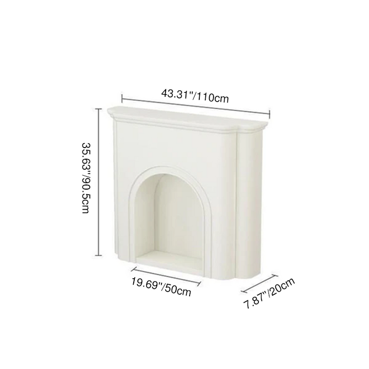 Contemporary Nordic Arched MDF Console Table With 1-Tier For Living Room