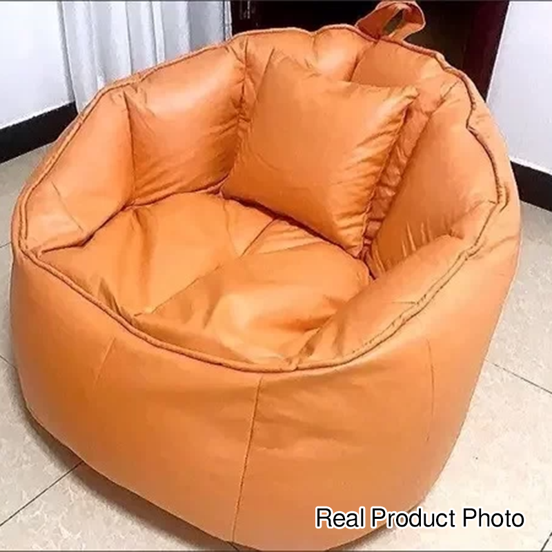 Contemporary Scandinavian Round Synthetic Fabric Accent Chair Backrest For Living Room