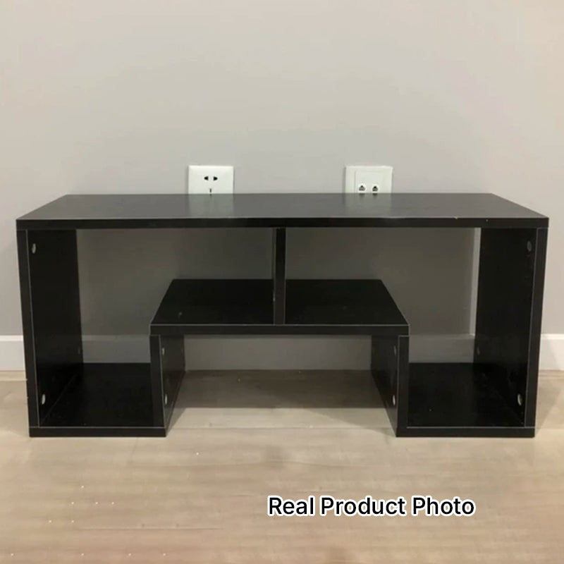 Modern Minimalist Rectangular Particle Board TV Stand For 2-Tier For Living Room