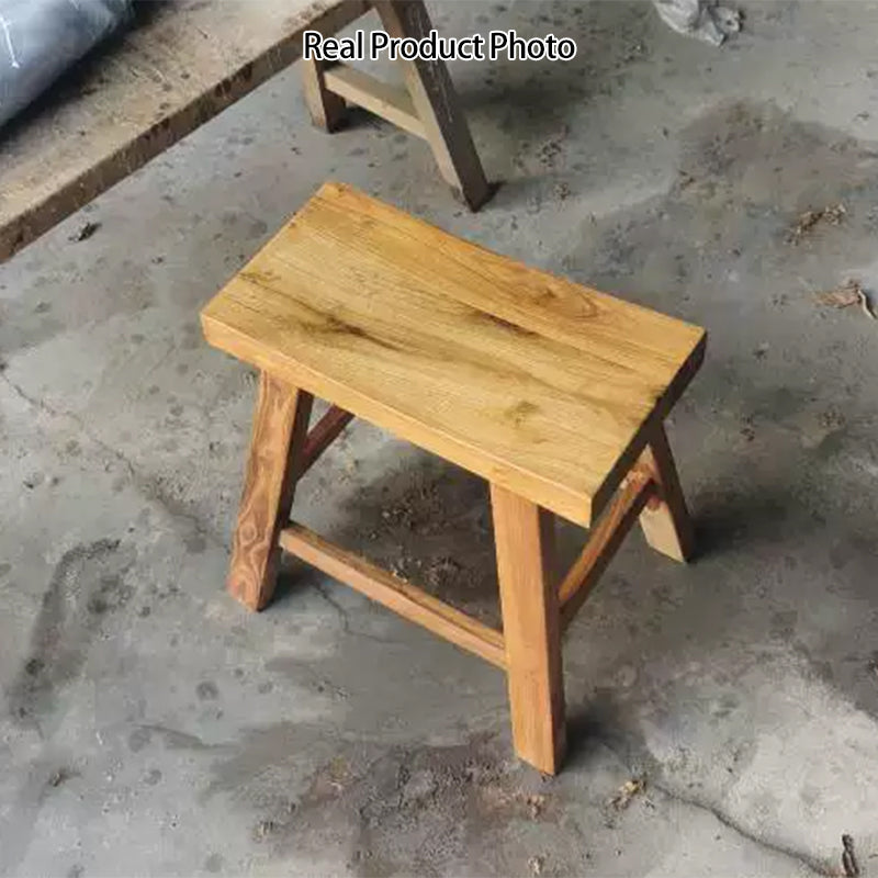 Moderner minimalistischer rechteckiger Holz-Niedrigstuhl für das Wohnzimmer 
