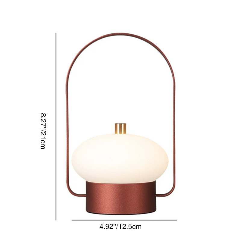 Modern Minimalist Aluminum Iron PE Portable Night Light Outdoor Rechargeable LED Table Lamp