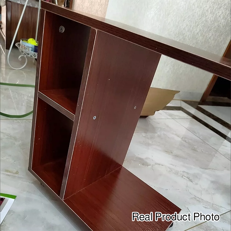 طاولة نهاية مستطيلة حديثة بسيطة من اللامينيت بثلاثة مستويات قابلة للتحريك لغرفة المعيشة 