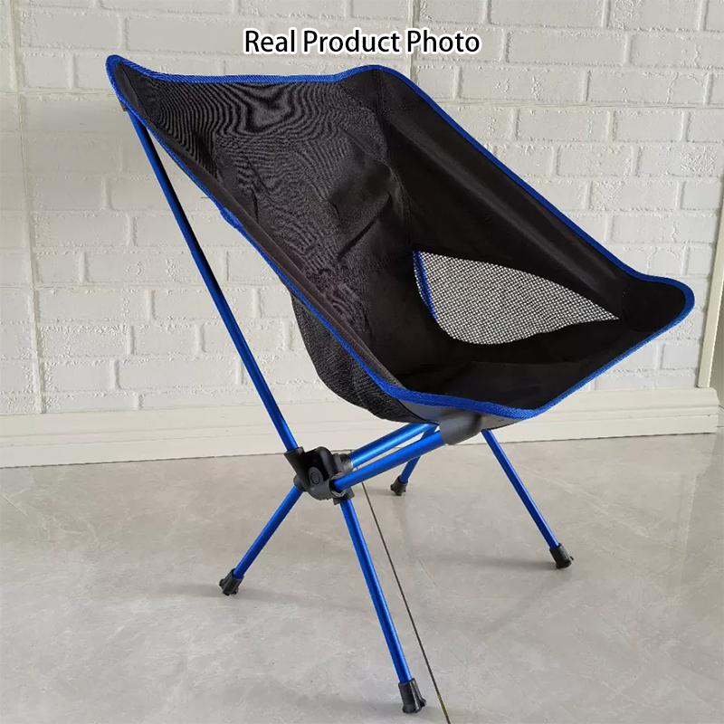 Modern Minimalist Portable Foldable Moon Arc Aluminum Oxford Fabric Chair Backrest For Outdoor