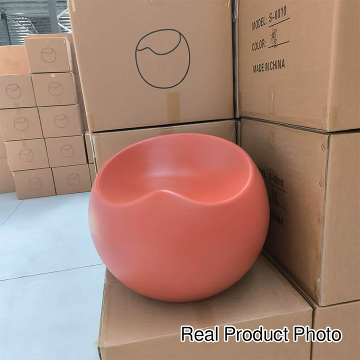Contemporary Creative PP Apple &amp; Sphere-Shaped Footstool For Entryway &amp; Living Room