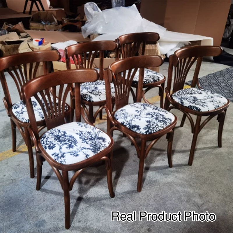 Moderner Retro-Esszimmerstuhl aus Buchenholz mit Samt, Rattan-Optik, PU-Ledersitz, runder geschwungener Rückenlehne für das Esszimmer 