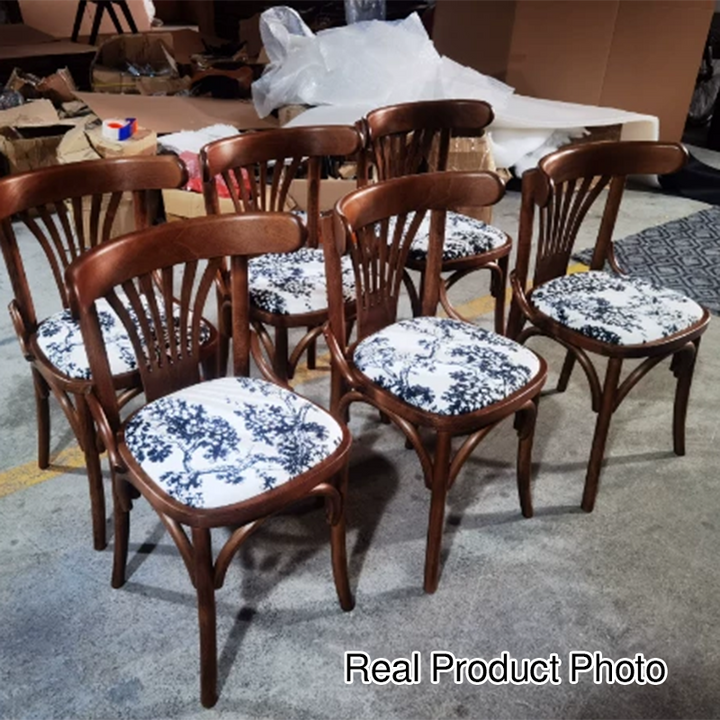 Moderner Retro-Esszimmerstuhl aus Buchenholz mit Samt, Rattan-Optik, PU-Ledersitz, runder geschwungener Rückenlehne für das Esszimmer 