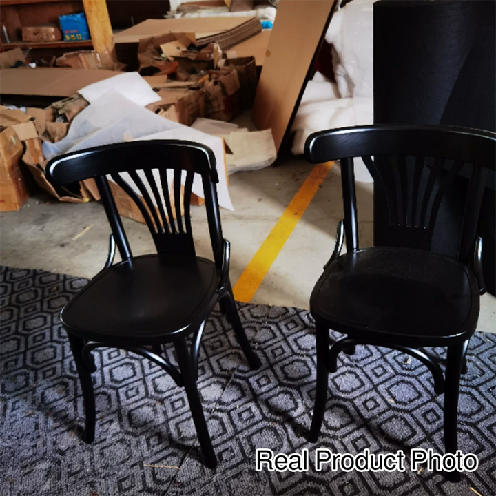 Moderner Retro-Esszimmerstuhl aus Buchenholz mit Samt, Rattan-Optik, PU-Ledersitz, runder geschwungener Rückenlehne für das Esszimmer 