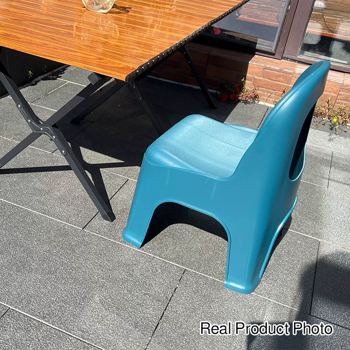 Modern Minimalist Square Half Round PP Plastic Chair Backrest For Living Room