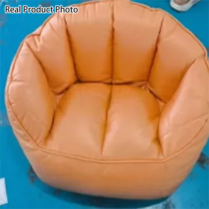 Canapé paresseux en tissu technique nordique contemporain avec dossier et repose-pieds pour salon et chambre 