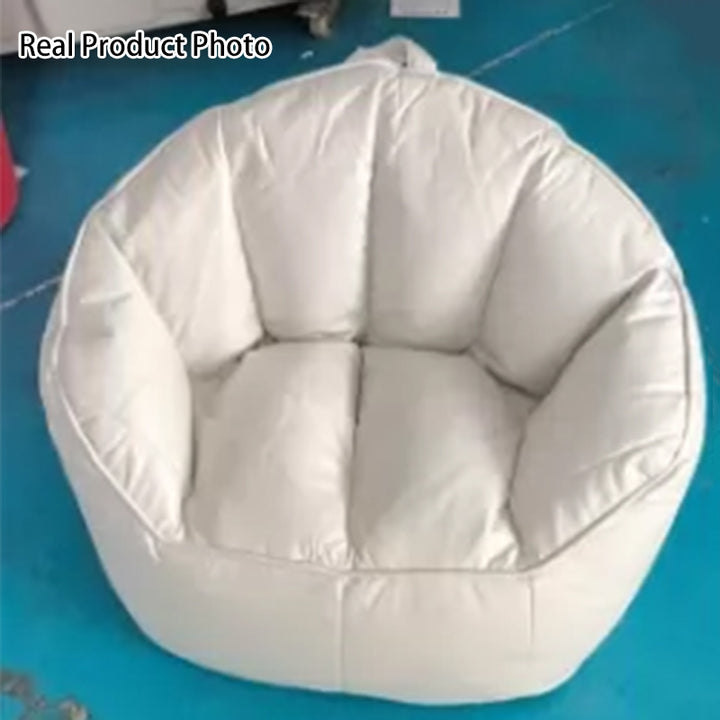 Canapé paresseux en tissu technique nordique contemporain avec dossier et repose-pieds pour salon et chambre 