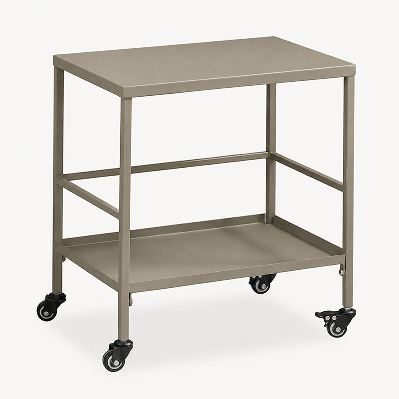 Vielseitiger Outdoor-Wagen Beistelltisch - 2-stufiger beweglicher Stauraum für Gärten &amp; Außenpatios 