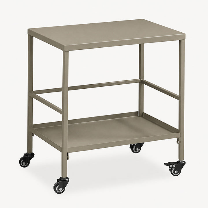 Vielseitiger Outdoor-Wagen Beistelltisch - 2-stufiger beweglicher Stauraum für Gärten &amp; Außenpatios 