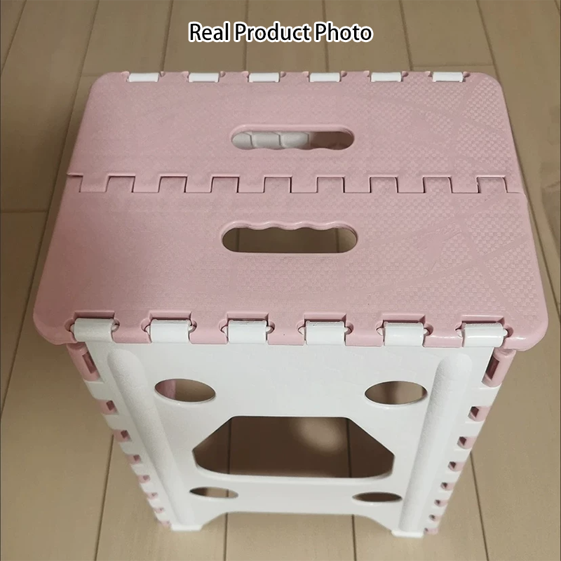 Taburete Plegable Rectangular Moderno Minimalista PP Para Sala de Estar y Entrada 