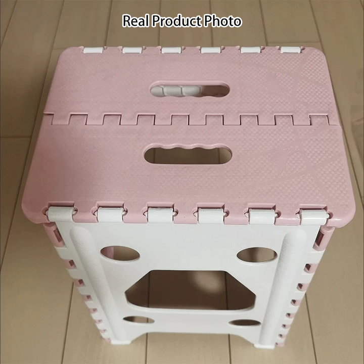 Taburete Plegable Rectangular Moderno Minimalista PP Para Sala de Estar y Entrada 