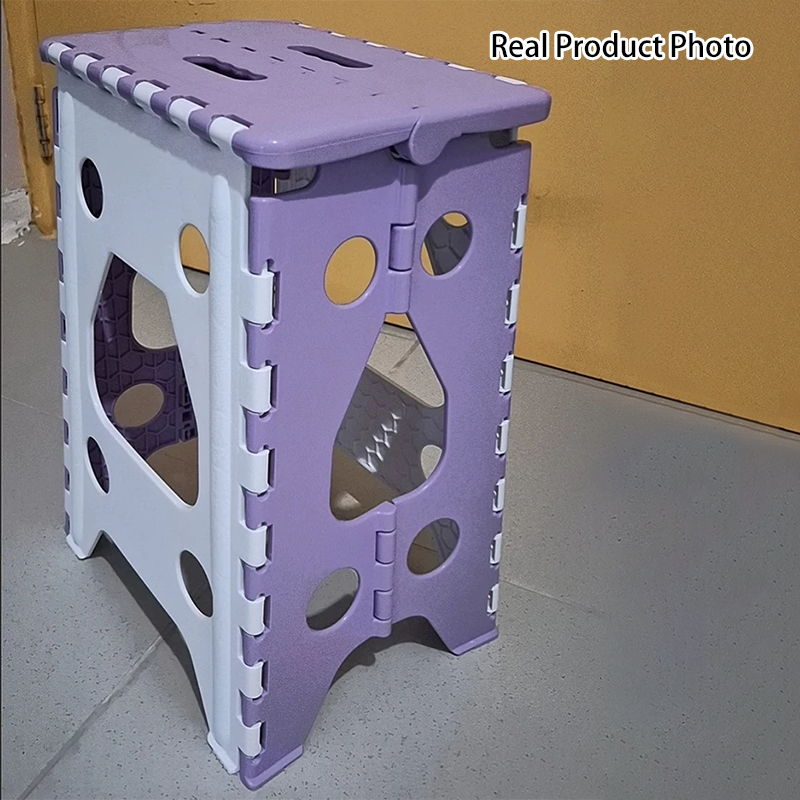 Taburete Plegable Rectangular Moderno Minimalista PP Para Sala de Estar y Entrada 