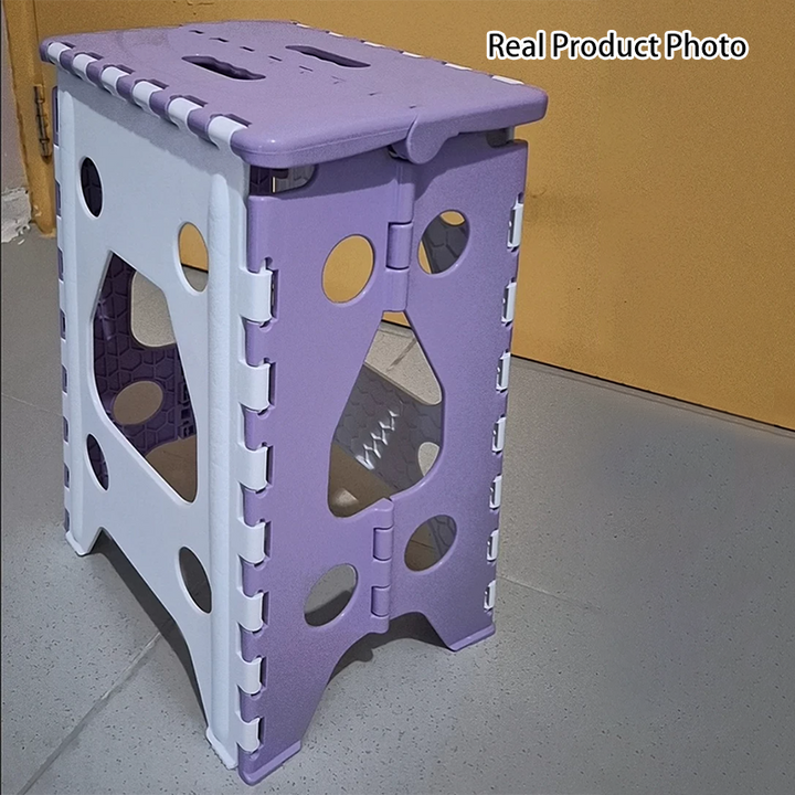 Taburete Plegable Rectangular Moderno Minimalista PP Para Sala de Estar y Entrada 