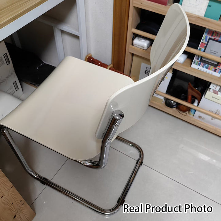 Modern Simplicity PP Carbon Steel Square Dining Chair Backrest For Dining Room