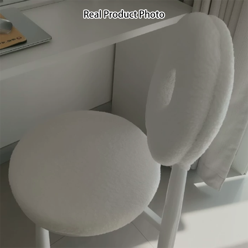 Chaise de salle à manger contemporaine en laine d&
