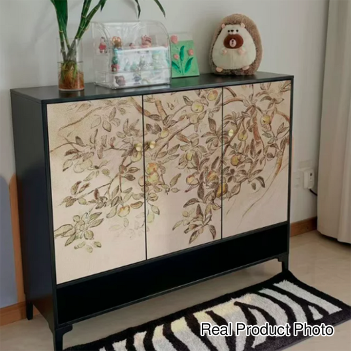 Traditional Chinese Carbon Steel Rectangular Multi-Functional Shoe Storage Cabinet 5-Tier For Entryway &amp; Hallway