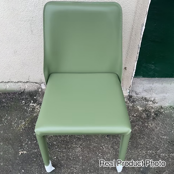 Chaise de salle à manger contemporaine nordique carrée rectangulaire en tube d&