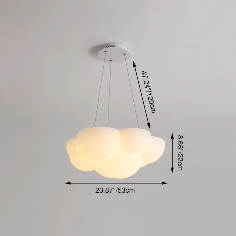Modern Minimalist PE Iron Cat Claw Cloud Kids LED Flush Mount Ceiling Light For Bedroom