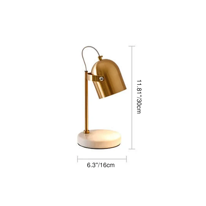 Contemporary Nordic Metal Hardware Cylindrical Aromatherapy Melting Wax Table Lamp For Bedroom