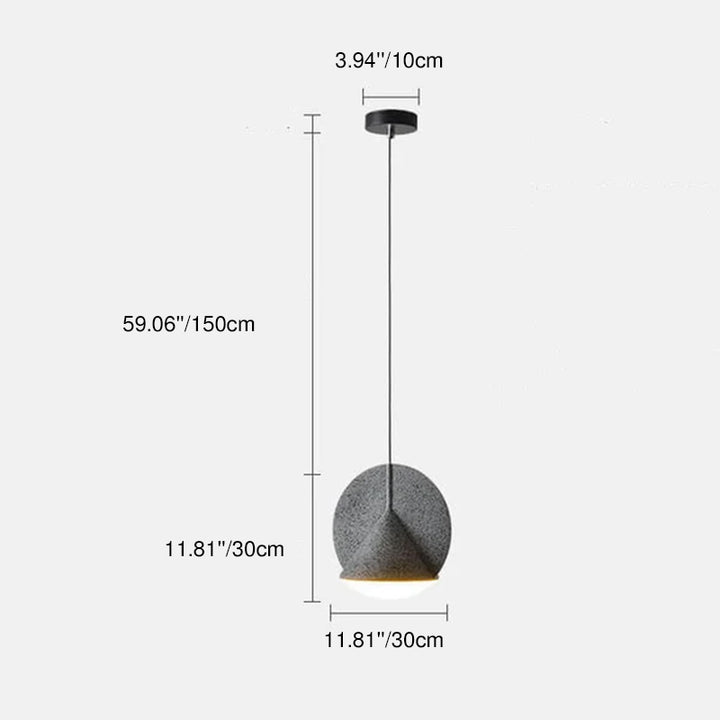 Moderne Harz Bunte Runde Form 1-Licht LED Pendelleuchte 