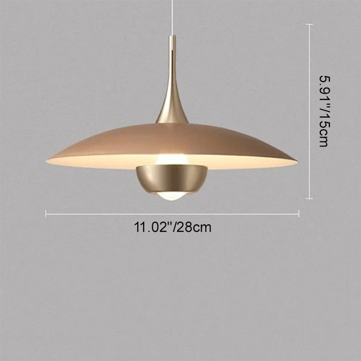 Modern Minimalist Aluminum Crystal Iron Flying Plates LED Pendant Light For Living Room