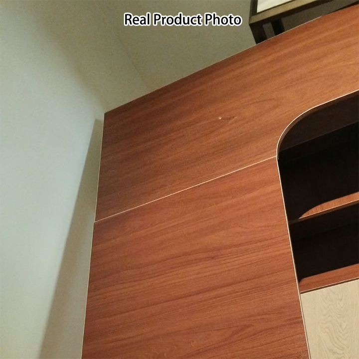 Modern Minimalist L-Shaped Rectangular Medium Density Fiberboard Desk 3-Tier For Bedroom