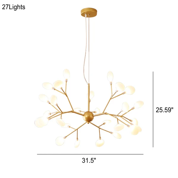 Modern Metal Branches 27/36-Light Fireflies LED Chandeliers