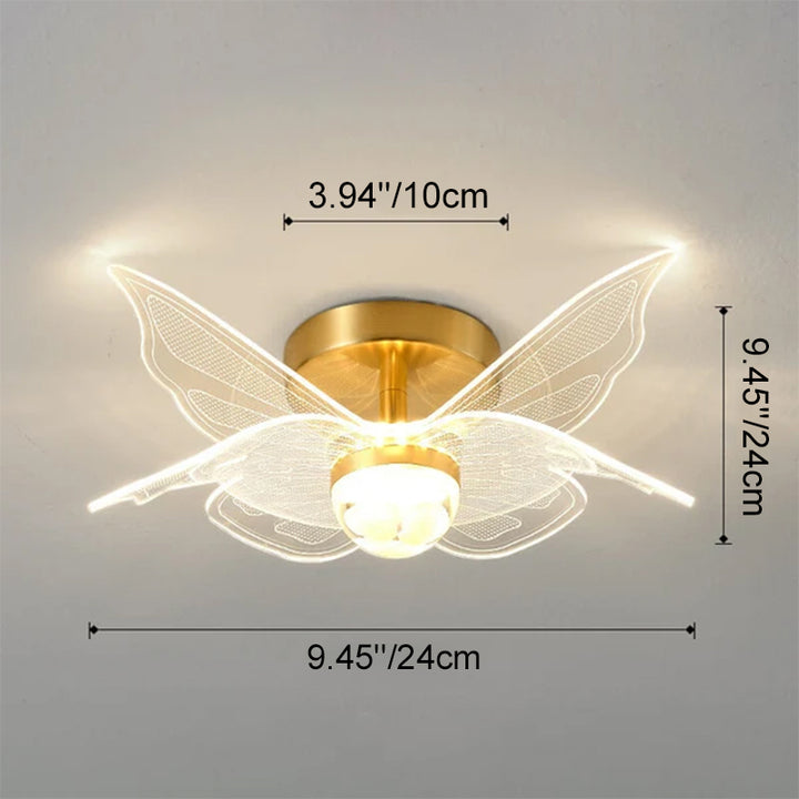 تصميم إضاءة LED شبه متدلية بطبقة مزدوجة متداخلة باللون الذهبي الإبداعي 