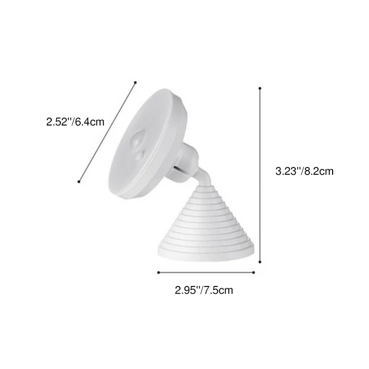 Modern Minimalist Geometric Shape ABS PP Human Body Sensing Night Light LED Wall Sconce Lamp For Bedroom