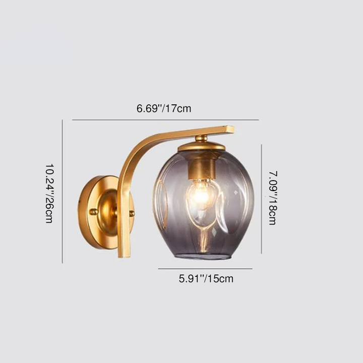 Moderne Glas Kreative Mehrstilige 1-Licht Wandleuchte 