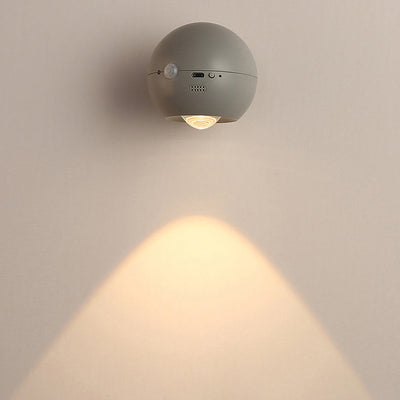 モダンミニマリストオーブUSB ABS LEDウォールスコンスランプベッドルーム用 