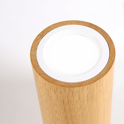 Nordic Creative Log Wood Tube LED Flush Mount Ceiling Light