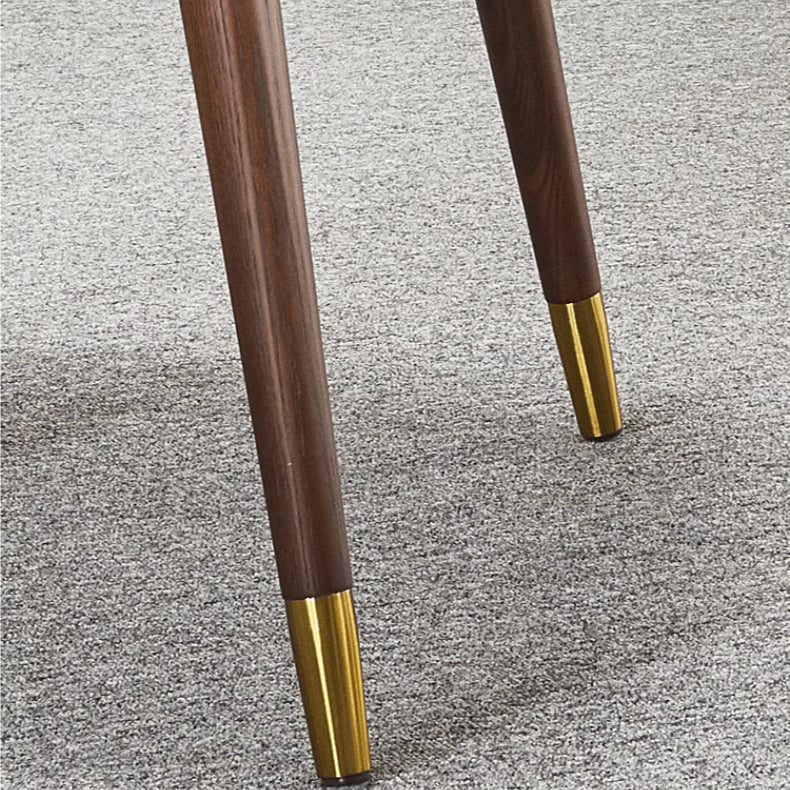 Zeitgenössischer nordischer quadratischer Leder-Rattan-Holz-Edelstahlstuhl für das Wohnzimmer 