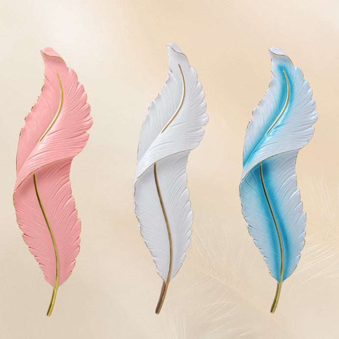 Lámpara de pared impermeable LED de resina creativa contemporánea con imitación de pluma de pavo real para sala de estar 