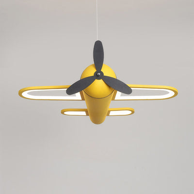 Zeitgenössische kreative Flugzeug Eisen Acryl LED Pendelleuchte für Schlafzimmer 