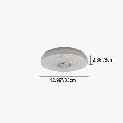 Luz de Montaje Empotrado LED Redonda Blanca Minimalista Moderna con Control Inteligente por APP y Bluetooth 