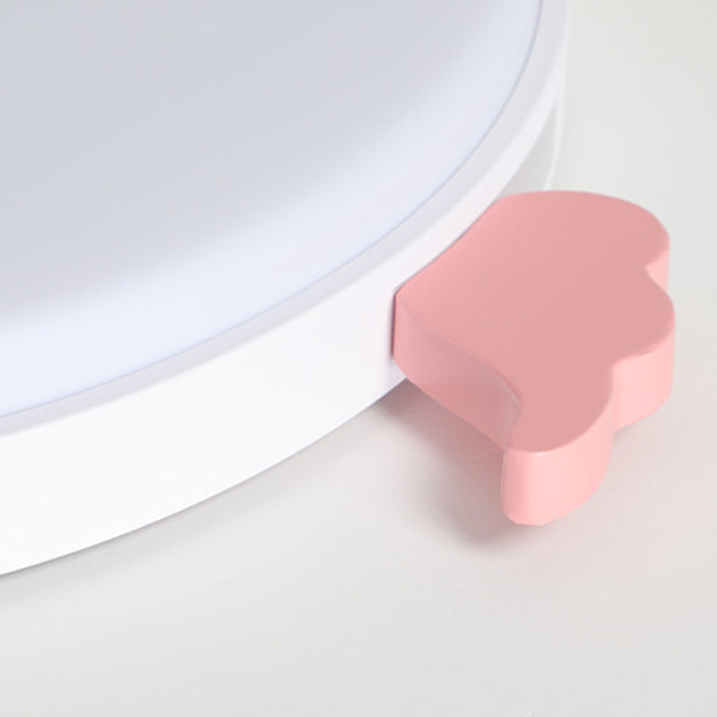 Lámpara de techo de montaje empotrado LED de acrílico, madera de roble e hierro, redonda, pequeña, con alas creativas contemporáneas, para sala de estar 