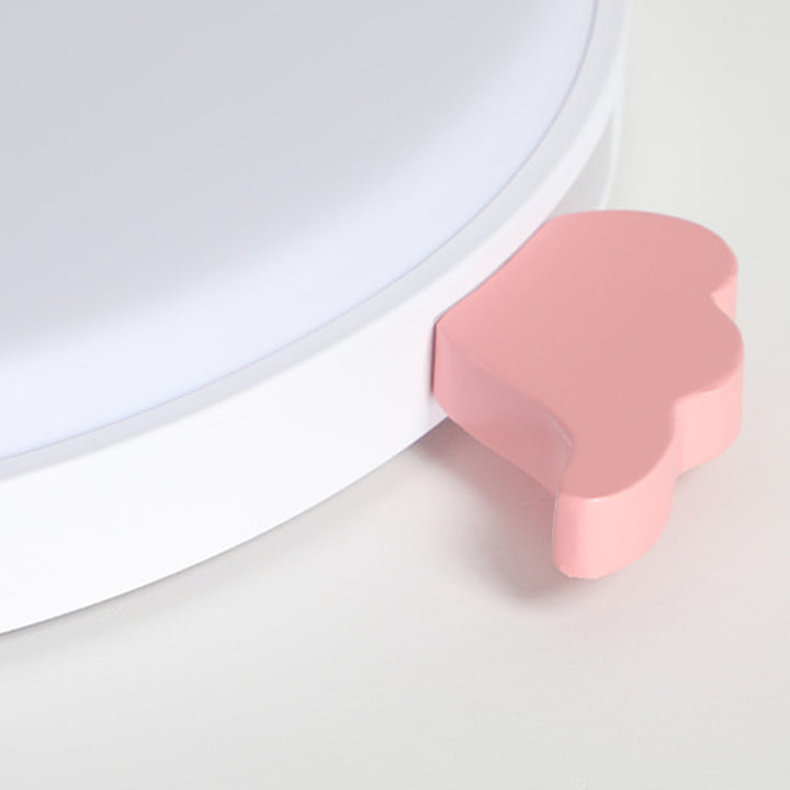 Lámpara de techo de montaje empotrado LED de acrílico, madera de roble e hierro, redonda, pequeña, con alas creativas contemporáneas, para sala de estar 