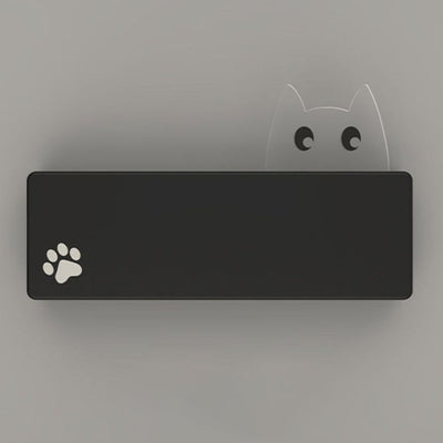 Applique Murale LED en Fer Rectangulaire avec Motif de Chat Animal de Dessin Animé Simplicité Moderne pour Salon 