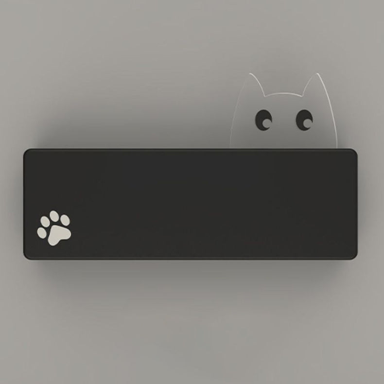 Applique Murale LED en Fer Rectangulaire avec Motif de Chat Animal de Dessin Animé Simplicité Moderne pour Salon 