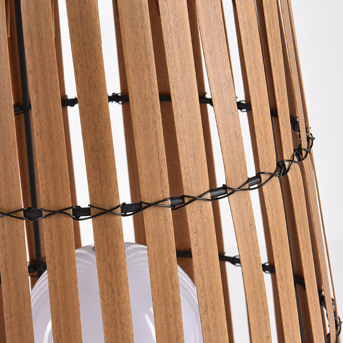 Contemporary Creative Waterproof Solar Cylinder Imitation Rattan Iron LED Landscape Lighting Outdoor Light For Garden