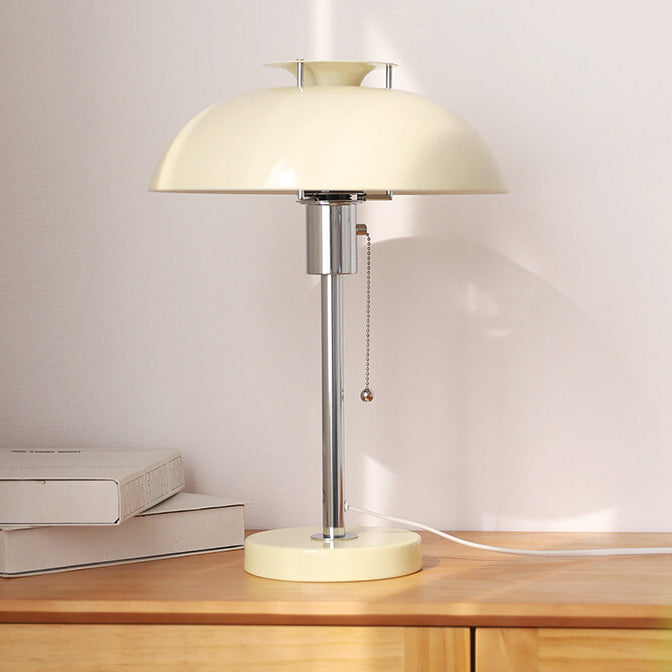 Contemporary Nordic Iron Round Dome 1-Light Table Lamp For Living Room &amp; Bedroom