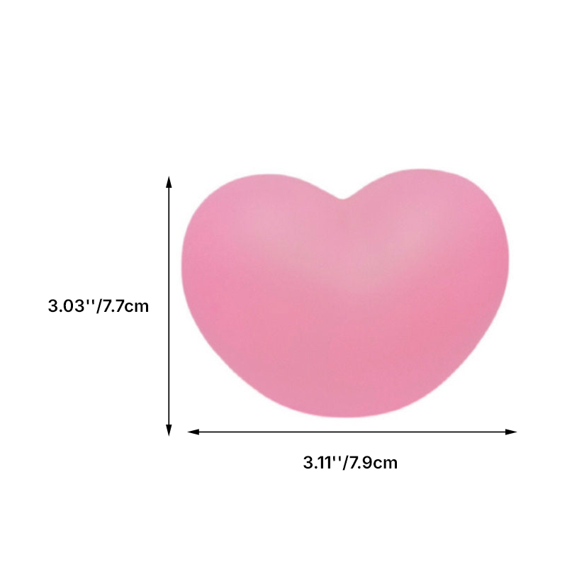 Contemporary Creative Rubber Coating Heart LED Night Light Table Lamp For Bedroom
