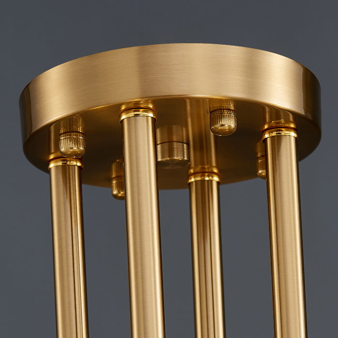 Moderner Luxus Gold Finish Rahmen Bunte Glas Schatten 6/8/10-Licht Kronleuchter Für Wohnzimmer 