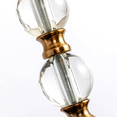 Moderne Luxus Runde Trapez Eisen Kristall Stoff 1-Licht Tisch Lampe Für Schlafzimmer 
