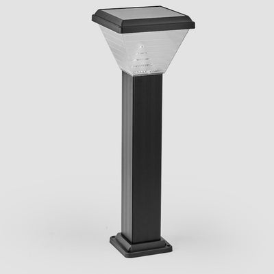 ضوء خارجي LED مقاوم للماء ABS PC أسطواني مربع حديث بسيط يعمل بالطاقة الشمسية للحديقة 
